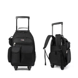 New York XPress 20'' Rolling Backpacks, 2 in 1 Travel Backpack for Man/Women,Backpack for Travel w/Wheels,Trolley Suitcase w/Telescopic Handle,2560-Black