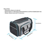 Airline Approved Pet Carrier, Large Soft Sided Pet Travel TSA Carrier 4 Sides Expandable Cat Collapsible Carriers with Removable Fleece Pad and Pockets for Cats Dogs and Small Animals