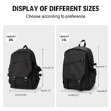 coowoz School Backpack for Men Women College Bookbag Waterproof Lightweight Black Backpack Mochilas Book Bag Rucksack Casual Daypack School Bag for Boys Girls