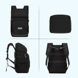 MOSISO Cooler Backpack, 40 Cans Large Capacity Leakproof Insulated Soft Backpack Cooler, Portable Lightweight Beach Cooler Bag for Men Women, Waterproof Lunch Bag for Picnics Camping Hiking,Black