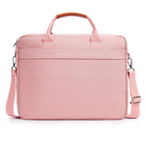 KALIDI Briefcase Pink Canvas with Shoulder Strap Multiple Compartments Messenger Bag for Travelling, Business