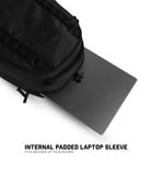 Gymreapers Gravestone 21L Backpack Travel Gym Bag Water-Resistant Lightweight Laptop Sleeve Carry On Luggage for Men & Women (Onyx)