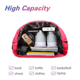 XMRSOY Gym Drawstring Backpack Water Resistant String Bag Nylon Cinch Sport Bag Sackpack