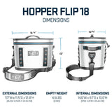 YETI Hopper Flip 18 Portable Soft Cooler, Big Sky Blue