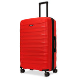 World Traveler Dejuno Motley 28-Inch Lightweight Hardside Expandable Spinner Luggage - Red