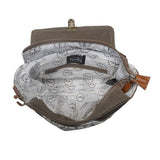 Myra Bag Spell Bound Messenger Bag Upcycled Cotton & Leather S-2875