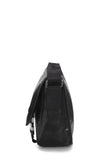Gucci, Pre-loved Black GG Imprime Buckle Flap Messenger, Black