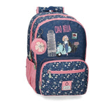Enso Ciao Bella Multicolor Polyester Backpacks for Kids, Blue, One Size, Enso Backpack