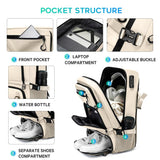 FUTURE AESTHEICS Travel backpack Carry-on Travel Backpack For Women Men Flight Approved Business Weekender Overnight Waterproof Daypack (off-white)