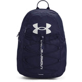 Under Armour Unisex-Adult Hustle Sport Backpack , Midnight Navy (410)/Metallic Silver , One Size Fits All