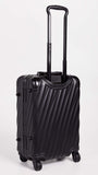 TUMI Men's 19 Degree Aluminum International Carry On Suitcase, Matte Black, One Size