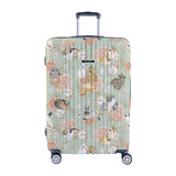 NaSaDen TSA Lock ABS+PC Hardside Luggages with Spinner Wheels, hard shell Lightweight Carry on rabbits floral flower desinger pattern printed travel suitcase (Wonderland Alice, 22)