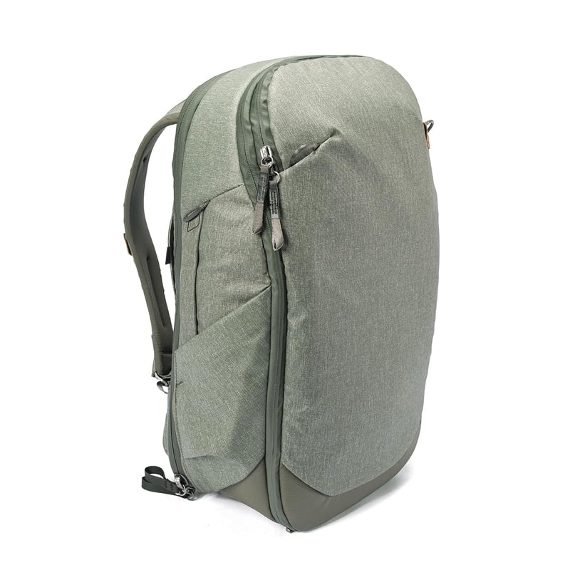 Peak Design Travel Backpack 30L, Sage, Expandable 27-33L Design, Rear and Top Access, Weatherproof Shell, Laptop Sleeve, Ideal for Travel or Everyday Carry, Versatile Backpack for Men and Women