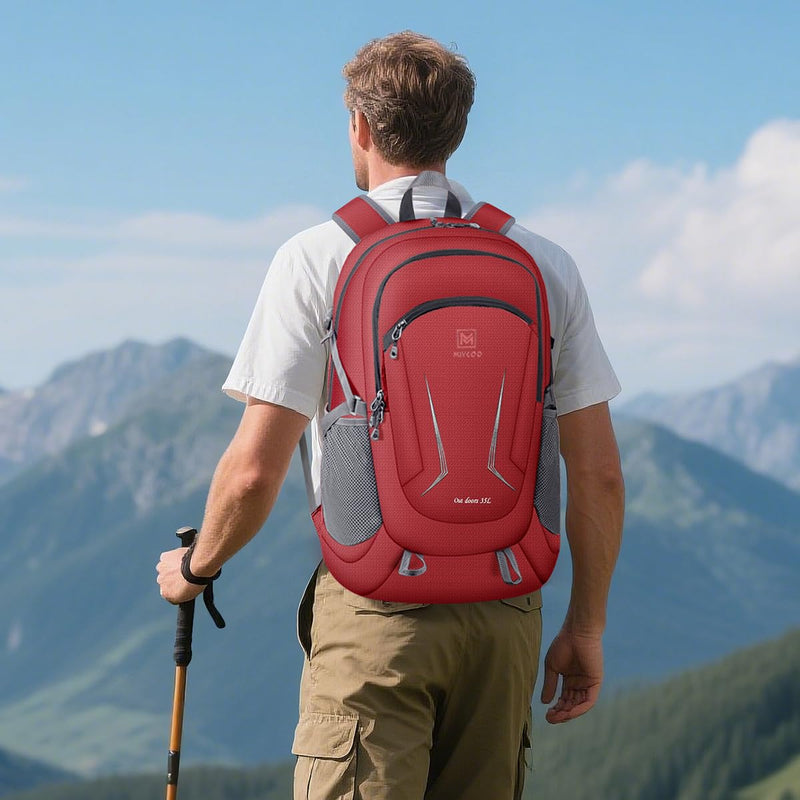 MIYCOO Backpack - Ultra Lightweight Packable Backpack for Travel Camping, Hiking Back Pack Waterproof Foldable Daypack for Men Women Red