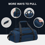 LEVEL8 Luminous 24 Inch Checked Luggage with Water Resistant Travel Duffle Bag