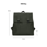 RAINS Messenger Bag, Backpack, Waterproof Classic Contemporary for travel and everyday use - Black