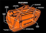 TIOGA Venture Outdoor Duffel Bag with Backpack Straps, Weather Resistant, Rugged Construction, Gear Hauling for Outdoor Adventures, Large / 70L, Red