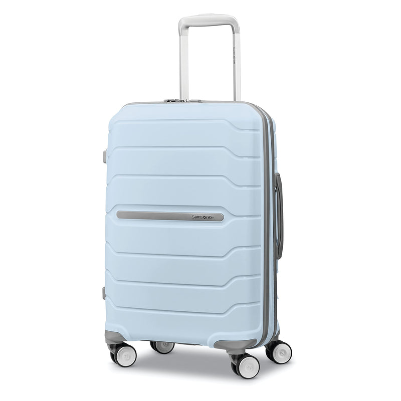 Samsonite Freeform Hardside Carry-On Luggage with Spinner Wheels - Hardshell Suitcase - TSA, Airline-Approved - Expandable Hard Shell, Smooth Rolling Wheels for Lightweight Travel - Powder Blue