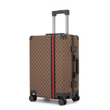 VH&GRED Fashionable & Durable Leather Suitcase - Lightweight Large Travel Luggage for Women with 4 Spinner Wheels, TSA Lock, Water-Resistant Elegant Design