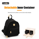 Cwatcun Camera Backpack Bag Small for Women,Fashion DSLR Camera Bag with Tripod Strap Laptop Compartment and Padded Dividers Lightweight Photograhy Cute Backpack Case for Cameras Accessories