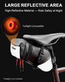 Danuosie Bike Seat Bag, Expandable Bicycle Saddle Bag Under Seat, Waterproof Cycling Seat Pack for Mountain Road Bikes and Commuter, 1.5-2L