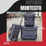Ricardo Beverly Hills Montecito 2.0 Softside Rolling Duffel Bag with Wheels and Handle, Ideal Lightweight Travel Bag for Men and Women, 22-inch Wide, Grey