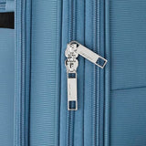 Samsonite Soft-Sided 25-Inch Lightweight Medium Checked Expandable Element Suitcase: Durable, 360° Spinner Wheels, Adjustable Telescopic Handle, 2 Front & 1 Side Pocket- Captains Blue