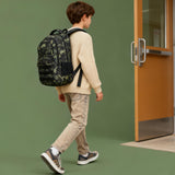 JIANYA Boys Backpack Kids School Backpack Big Student Laptop Backpack Middle School Bookbag Teen Boy Travel Daypack, 17.7 IN Camo Green