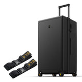 LEVEL8 Luminous 28 Inch Trunk Luggage with Luggage Straps