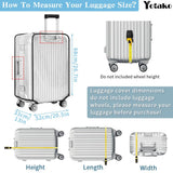 Yotako Clear PVC Suitcase Cover Protectors 30 Inch Luggage Cover Protectors for Wheeled Suitcase 30''