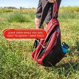 Infinite Discs Slinger Deluxe Disc Golf Backpack for Quick Disc Storage, 12 Discs in Your Bag (Blue)