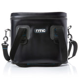 RTIC Soft Cooler 8 Can, Insulated Bag Portable Ice Chest Box for Lunch, Beach, Drink, Beverage, Travel, Camping, Picnic, Car, Trips, Floating Cooler Leak-Proof with Zipper, Blue/Grey