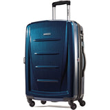 Samsonite Winfield 2 Hardside Expandable Luggage with Spinner Wheels, Deep Blue, Checked-Large 28-Inch