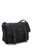 Gucci, Pre-loved Black GG Nylon Buckle Flap Messenger Small, Black