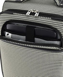 LONDON FOG Cambridge 20" Expandable Spinner Carry-on, Black White Houndstooth, 20 inch