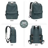 GOLF SUPAGS Women Laptop Backpack Casual Daypack for Work Travel College Backpack Purse Fits 15.6 Inch Notebook (Atrovirens)