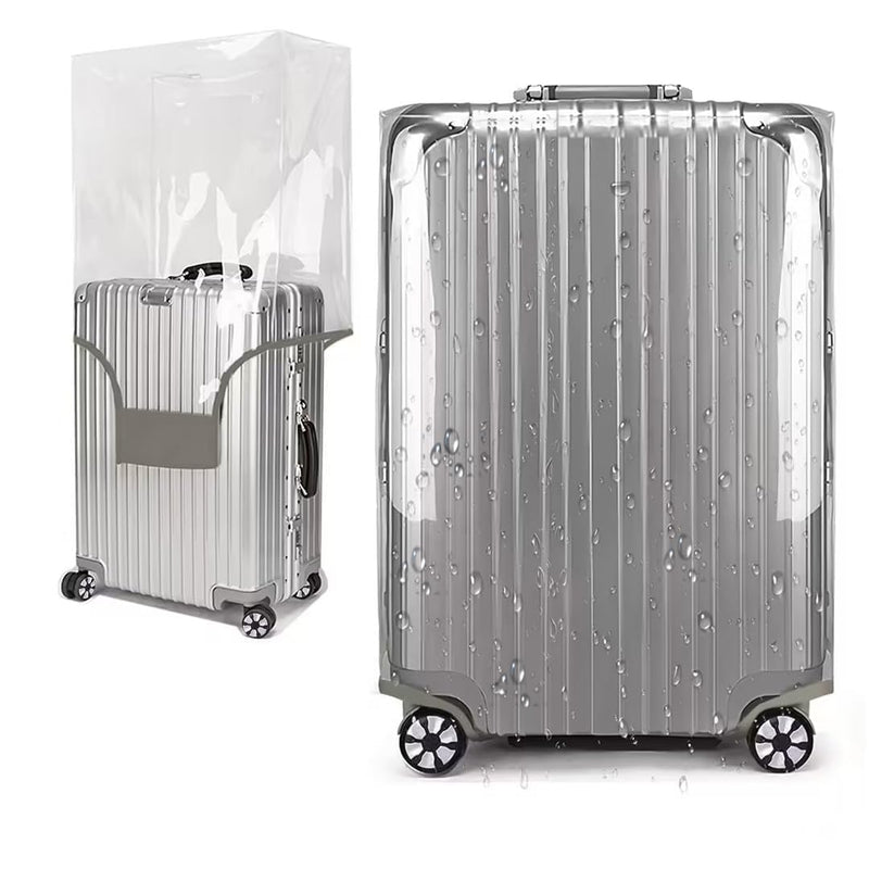 GigabitBest 20 Inch Clear PVC Luggage Cover Protectors Suitcase Covers for Luggage Thickened suitcase protective cover for Wheeled Suitcase Suitable for 20"