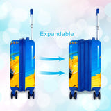 Lightweight Hardshell Spinner Kids Luggage Set 2PCS with Wheels - Airplane Approved Carry-On Suitcase for Boys & Children Ages 3-10, Car Rolling Suitcases Set for Elementary Toddler Travel
