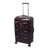 Betsey Johnson 26 Inch Checked Luggage Collection - Expandable Scratch Resistant (ABS + PC) Hardside Suitcase - Designer Lightweight Bag with 8-Rolling Spinner Wheels (TAMALE, 26in)