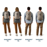 YETI Ranchero Backpack 18L, All-Day Utility Pack, Structured and Durable, Black Forest Green