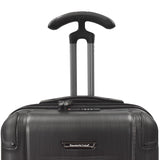 Traveler's Choice Silverwood Polycarbonate Hardside Expandable Spinner Luggage, Brushed Metal, Checked-Large 30-Inch