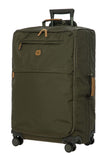 Bric's X-Bag Large Spinner with Frame, Water-Resistant 360° Wheeled Checked Luggage with Ergonomic Handle and Organized Interior – 27 Inch, Olive