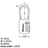 Master Lock 4688D Set Your Own Combination TSA Approved Luggage Lock, 1 Pack, Red