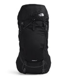 The North Face Terra 55 Backpack - Unisex Hiking Pack, Cinch-Top Opening with Zipper, Pole & Ice Axe Attachments, TNF Black/Asphalt Grey-NPF, Small/Medium