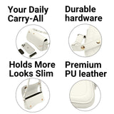 Zengmei Shoulder bag, Designer Bag, Saddle Purse for Women Female Girl (7-White saddle)