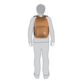 Carhartt 28L Dual-Compartment Backpack, Durable Pack with Laptop Sleeve and Duravax Abrasion Resistant Base, Carhartt Brown