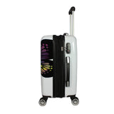 World Traveler VentureX Airline Approved 2-Piece Carry-On Luggage Set – Lightweight Hardside Polycarbonate Suitcase with Spinner Wheels - Butterfly