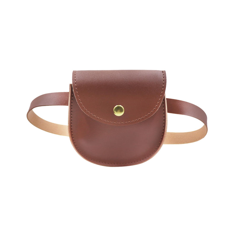 JASASCCEL Mini Fanny Pack for Girls Saddle Bag Pouch PU Leather Belt Waist Purse Hip Bumbags for Outdoors Travel Crossbody Bags