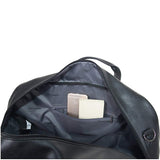 Kenneth Cole Reaction Port Stanley 20" Duffel Bag Pebbled Vegan Leather Carry-On Duffle Travel Bag/Overnight Shoulder Duffel, Black