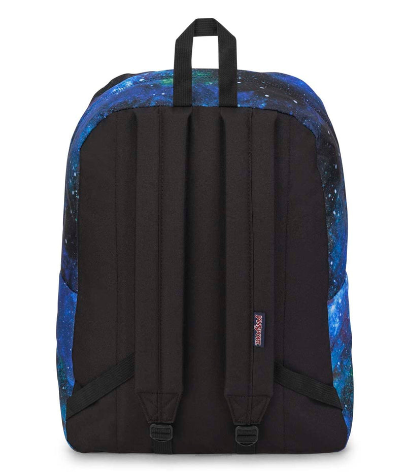 JanSport SuperBreak One Backpack - Durable, Lightweight Bookbag with 1 Main Compartment, Front Utility Pocket with Built-in Organizer - Premium Backpack, Cyberspace Galaxy